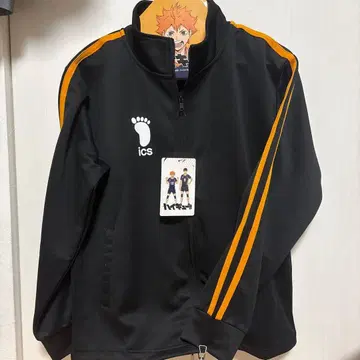 하이큐 카라스노 고교 배구부 저지 자켓 M 사이즈 블랙