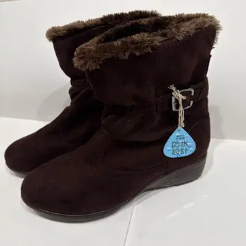 [ NUOVO Howkins ] 방수 스웨이드 퍼 부츠 다크 브라운