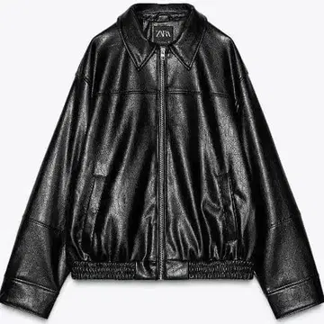 ZARA/새상품 인조 가죽 봄버 자켓