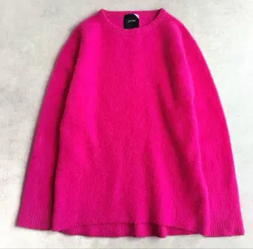 새상품급 ATON // 캐시미어 100% 퍼 니트 오버 사이즈 2 핑크