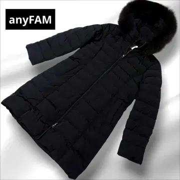 anyFAM 애니팜 후드 부착 다운 자켓 블랙 온워드 카시야마