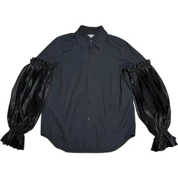 25AW NOIR KEININOMIYA 소매 플리츠 블라우스 size:S