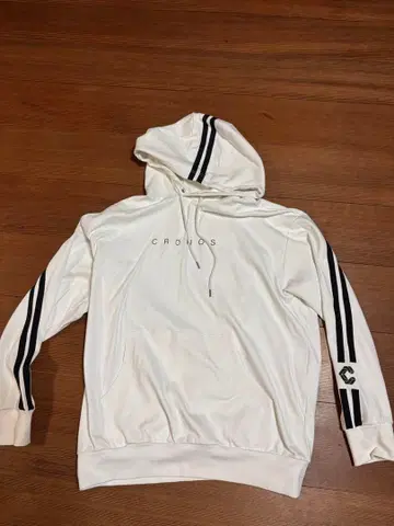 cronos 크로노스 스트라이프 화이트 후드티 38 (M)