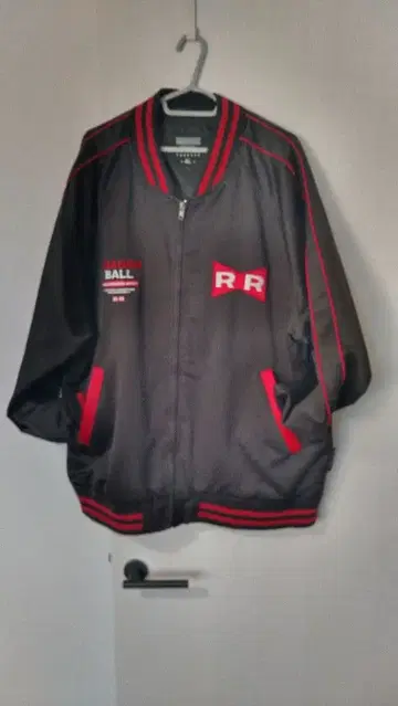 4L 빅 사이즈 드래곤볼 레드 리본군 새틴 자켓