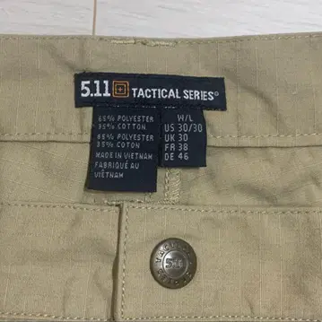 TACTICAL 택티컬 5.11 카고 팬츠 워크 팬츠 사이즈 30