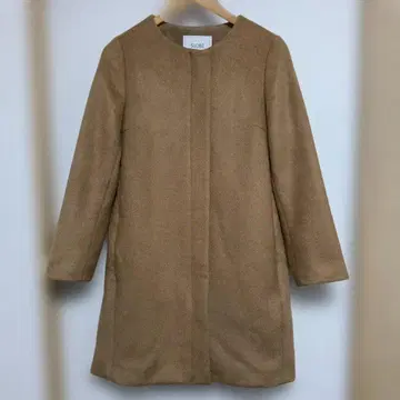 SLOBE 이에나 베이지 허리 리본 코트