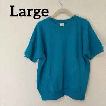 새상품급 터콰이즈 반팔 T셔츠 Large