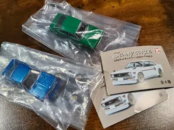1/64 닷선 서니 쿠페 청록 2종 세트