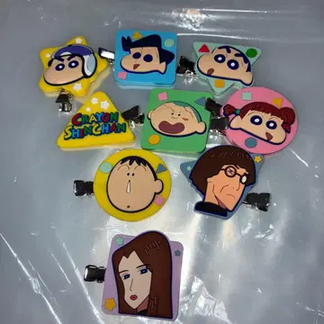 짱구는 못말려(크레용 신짱) 캡슐 헤어 클립 4 9개 세트