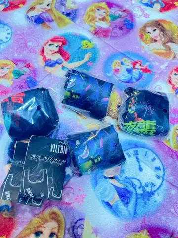 디즈니 캡슐 토이 가챠가챠 빌런즈 파우치 복조리 미사용 새상품