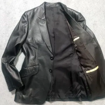 폴스미스 가죽 테일러드 자켓 램 가죽 M 본절개 아우터