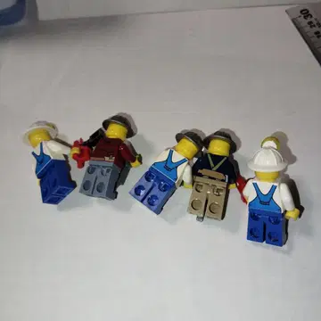 레고 미니 피규어 작업자 5체 세트