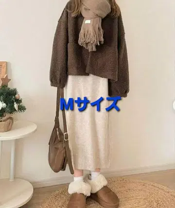 시마무라 choco 코쿤 블루종 M 사이즈 브라운