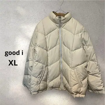 하자품 굿아이 XL 다운 자켓 리버시블 베이지