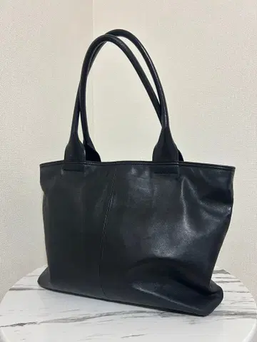 FREAK'S STORE 블랙 레더 토트백