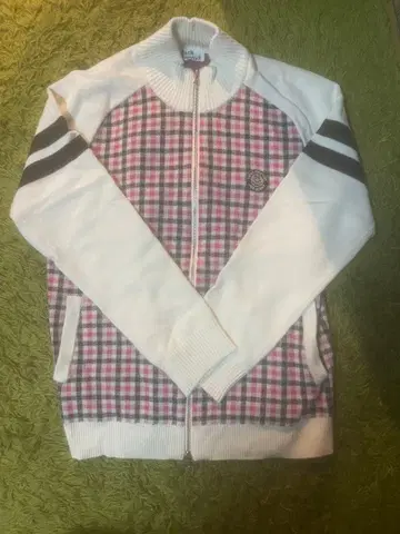 JACK BUNNY 체크 무늬 니트 자켓