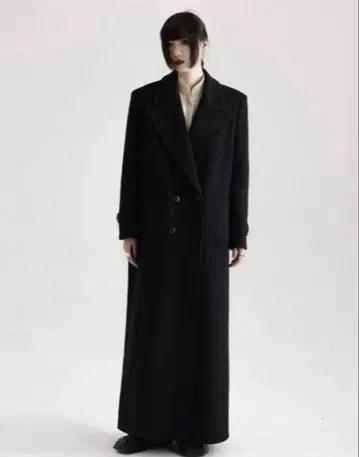 [현품 사진 있음] APOZI 더블 슈퍼 롱 코트