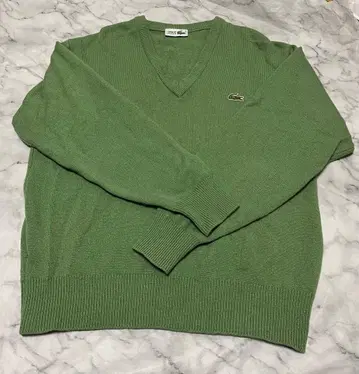 [일본제] 라코스테 V넥 울 니트 남성용 5 (L 상당)