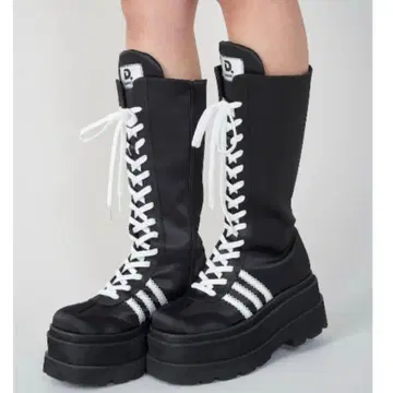 Darich 레이스업 스니커즈 롱 부츠 S