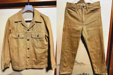 코튼 트래커 자켓 레귤러 핏 청바지 셋업 유니클로