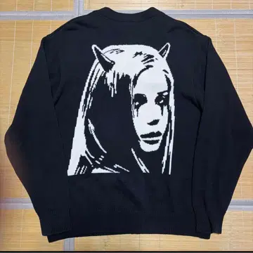 HYSTERIC GLAMOUR STEEL DEVIL 가디건 니트 M