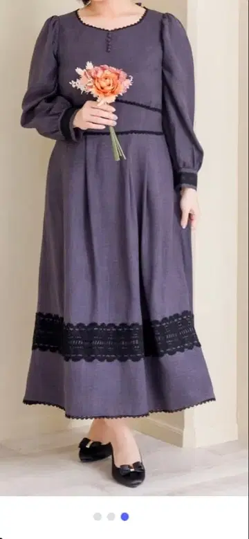 3L 에마플로레스 Classical Noir Lace 원피스 3L