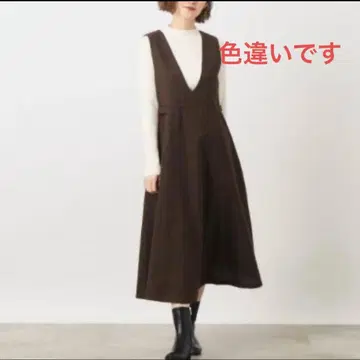 [ 새상품급 ] 그로브 오버롤 스커트 블랙 LL 사이즈