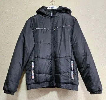 미야비유이 크레이프 원단 패턴 다운 자켓