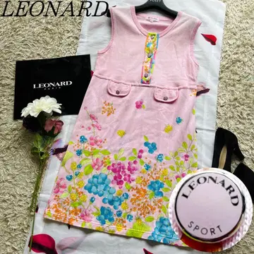 [ 고품질 ] LEONARD SPORTS 썸머 니트 원피스 핑크 40 L