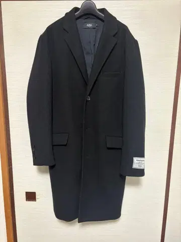 AZUL 블랙 체스터 코트