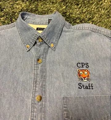 데님 셔츠 오버 사이즈 샴브레이 셔츠