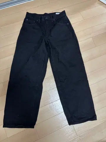 GAP 슈퍼 배기 데님 블랙 w28 L30