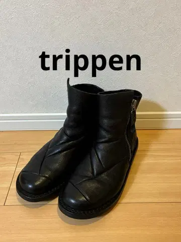 트리픈 숏부츠 사이드 지퍼 블랙 사이즈 37