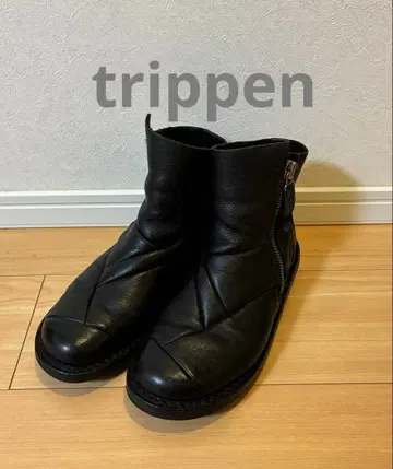 트리픈 숏부츠 사이드 지퍼 블랙 사이즈 37