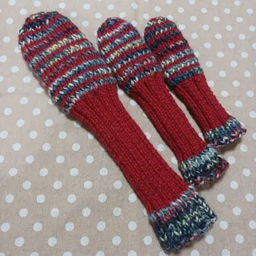 니트 헤드커버 드라이버용 빨간색과 멀티컬러