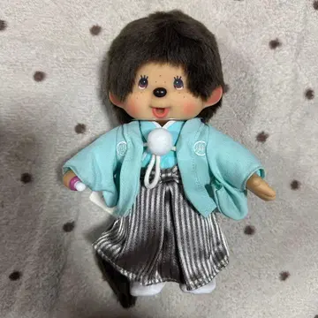 몽치치 봉제 인형 남아 S 문장 기모노 하카마