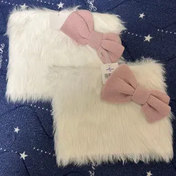 [새상품] USJ 헬로키티 니트 모자 화이트