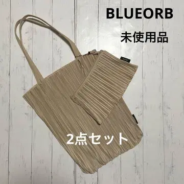 BLUEORB 플리츠 토트백&파우치 세트 에코백 서브백