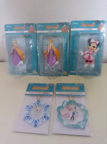 디즈니 크리스마스 오너먼트 세트 라푼젤 & 미니 마우스