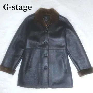 레어 올 리얼 무스탕 자켓 시어링 양가죽 g-stage M