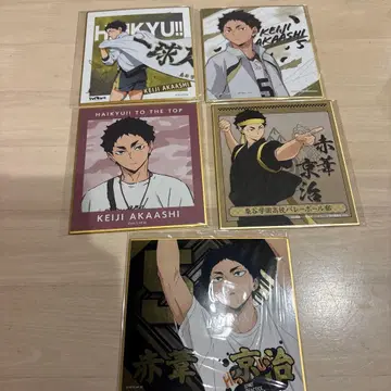 하이큐!! 아카아시 케이지 색지 5장 세트