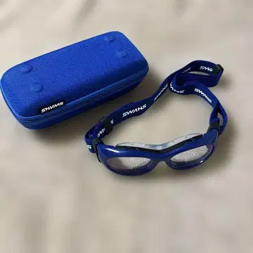 SWANS 스포츠용 고글 블루 케이스 포함 키즈 스포츠