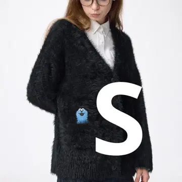 GU 퍼펫 스 오버사이즈 가디건 S