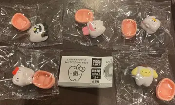 산리오 치아 캡슐 토이 세트 5종 캐릭터