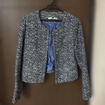 네이비 계열 노카라 자켓 M 사이즈