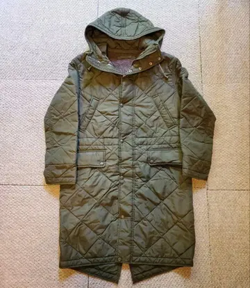 sempach 밀리터리 퀼팅 롱 코트 모즈 코트