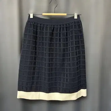 르네 니트 스커트 네이비