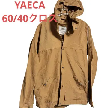 YAECA 베이지 마운틴 후드티 60/40 크로스