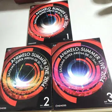 애니메로 썸머 라이브 2014 BD DAY1~3권 세트