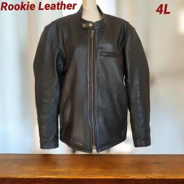 Rookie Leathers 라이더스 소가죽 짧은 기장 싱글 라이더 4L